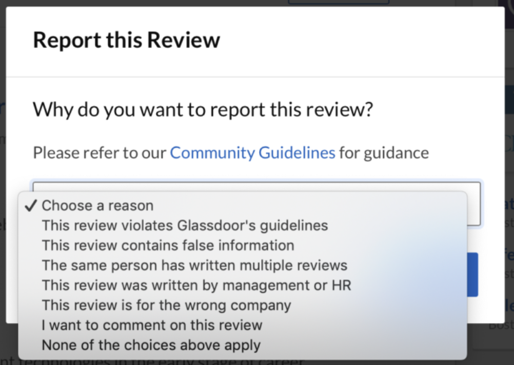 Taking Down Unfair Bad Glassdoor Review