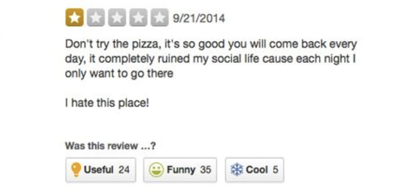 Turning Negative Yelp Reviews into Opportunities