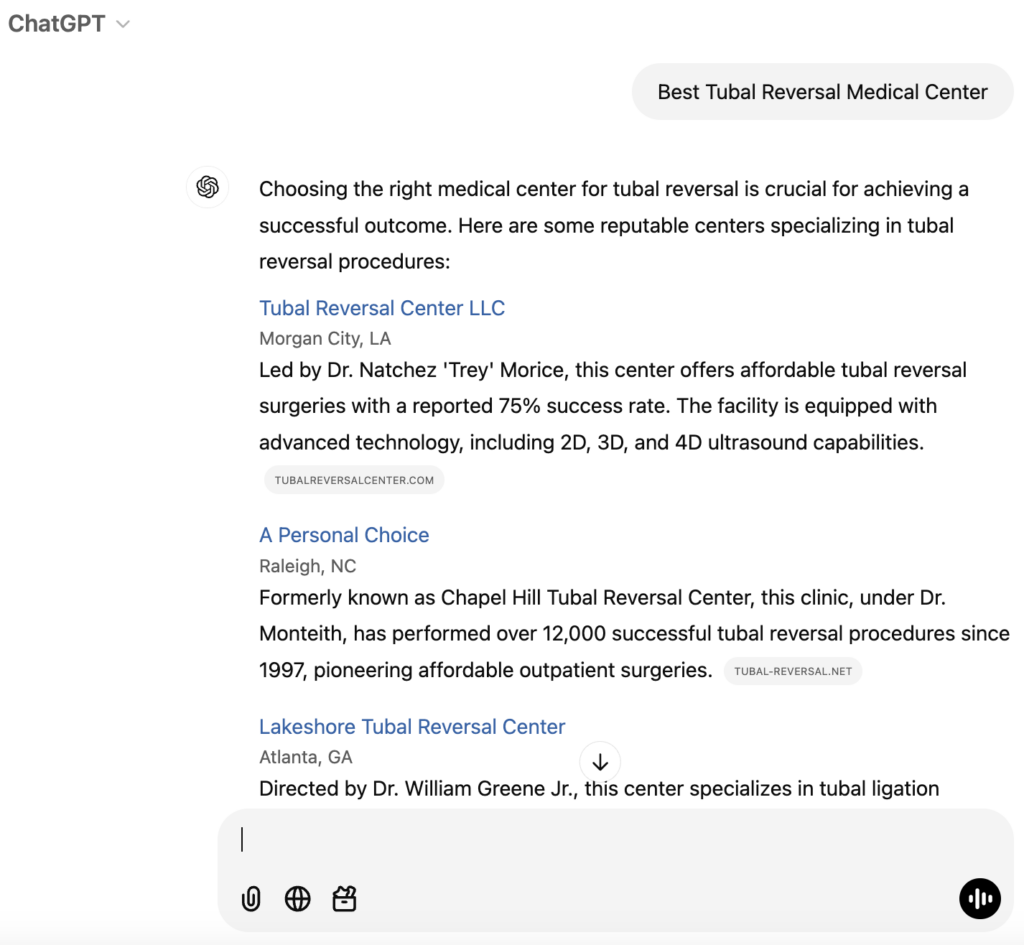 Example of Generative Engine Optimization (GEO) Service by RetainTrust