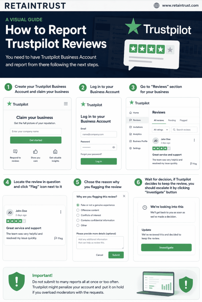 Visual Guide to Reporting Trustpilot Reviews