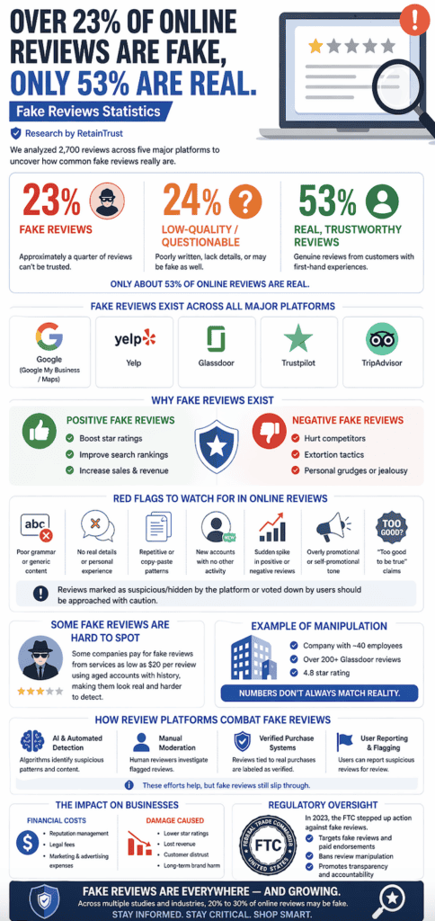Fake Reviews Statistics
