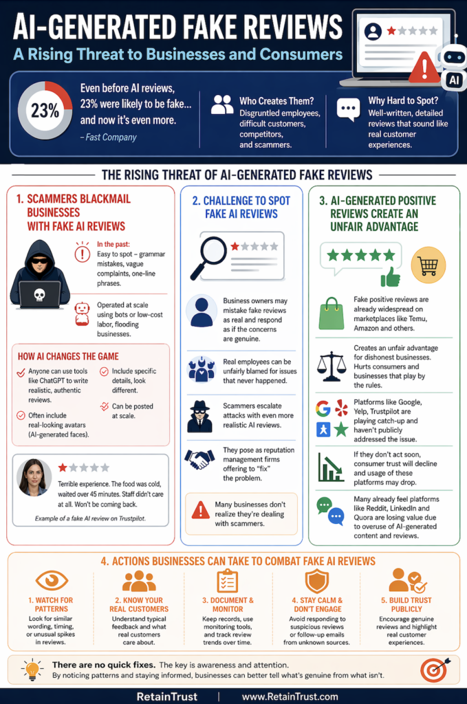 Fake AI Reviews Infographic