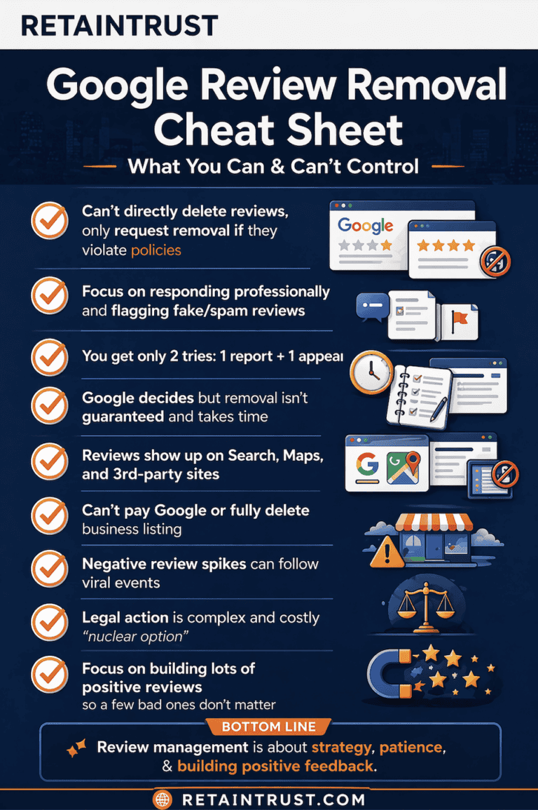 How to Remove Negative Google Reviews (2026 Guide) - RetainTrust