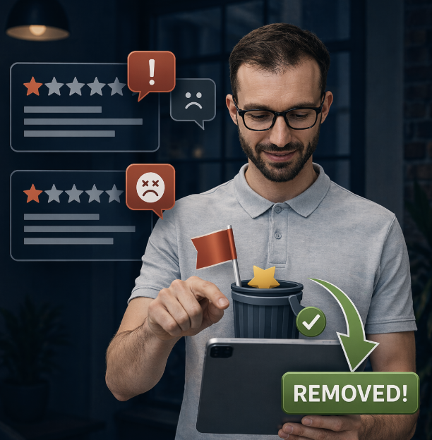 Flagging, Reporting, and Removing Reviews on Your Behalf