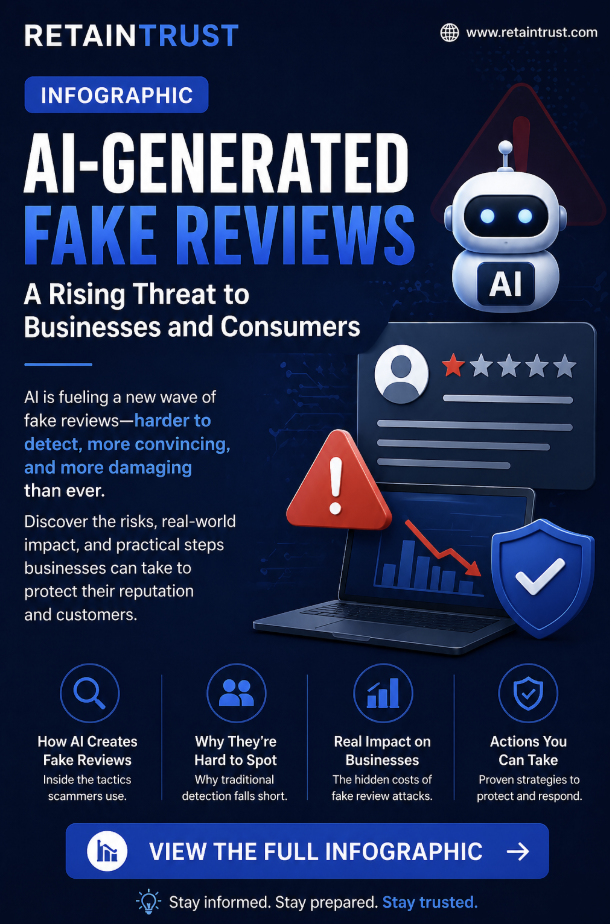 Infographic: AI-Generated Fake Reviews, A Rising Threat to Businesses and Consumers